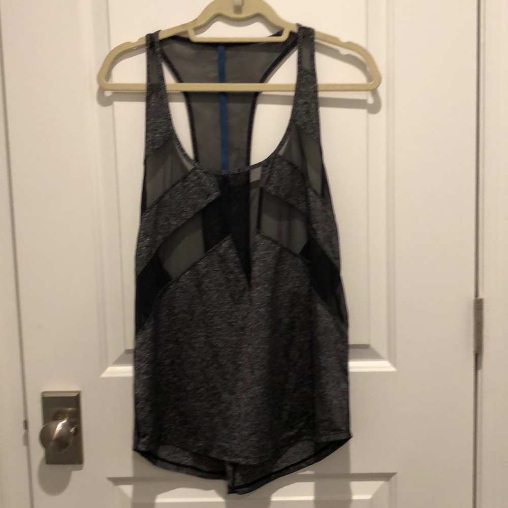 Black and Grey Lululemon tank Sz 8- $25